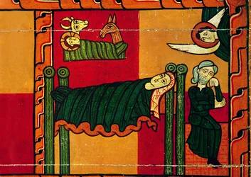 Die Geburt Christi, Seitenflügel eines Altarbildes, Katalanisch